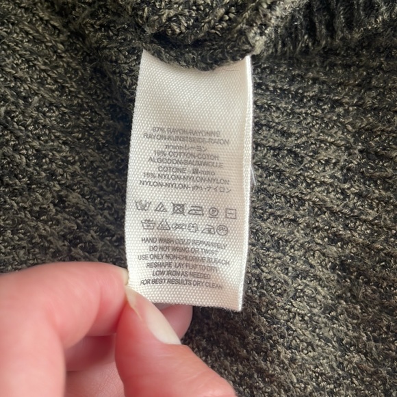 Free People Off-The-Shoulder Olive Sweater - Picture 5 of 5